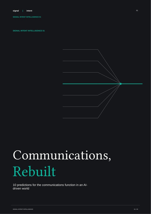 Communications, Rebuilt report cover